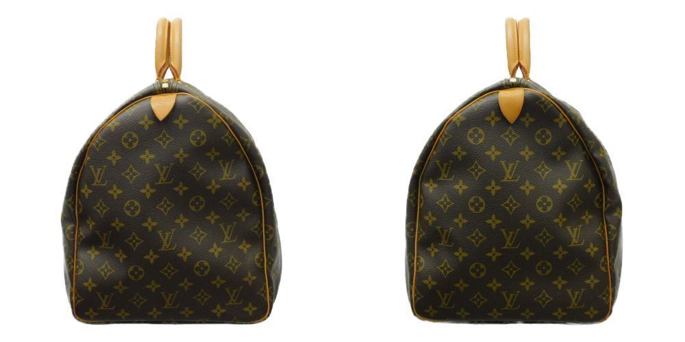 Louis Vuitton Bag Monogram Keepall Brown Travel Boston Brown - Picture 3 of 9